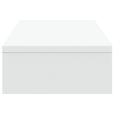 vidaXL Βάση Οθόνης Ρυθμιζόμενο Λευκό 60x24x10,5 εκ. από Επεξ. Ξύλο