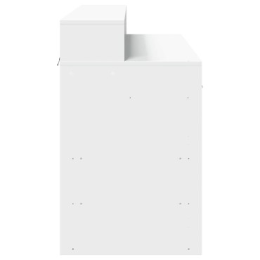 vidaXL Γραφείο με LED Λευκό 120x55x91cm από Επεξεργασμένο Ξύλο 1 τεμ.