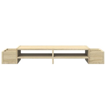 vidaXL Βάση Οθόνης με Αποθ. Sonoma Δρυς 100x27x15 εκ. Επεξεργ. Ξύλο