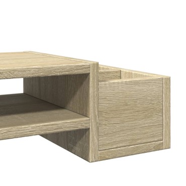 vidaXL Βάση Οθόνης με Αποθ. Sonoma Δρυς 100x27x15 εκ. Επεξεργ. Ξύλο