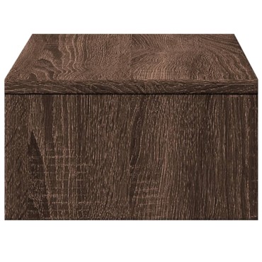 vidaXL Βάση Οθόνης με Συρτάρια Καφέ Δρυς 50x27x15 εκ. Επεξεργ. Ξύλο
