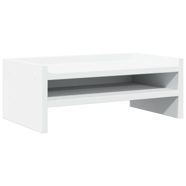 vidaXL Βάση Οθόνης Λευκή 42x24x16 εκ. από Επεξ. Ξύλο