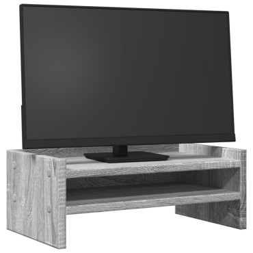 vidaXL Βάση Οθόνης Γκρι Sonoma 42x24x16 εκ. από Επεξεργασμένο Ξύλο
