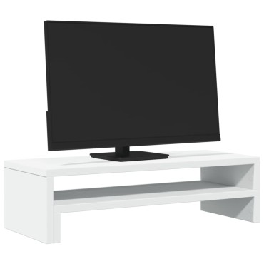 vidaXL Βάση Οθόνης Λευκή 54x22x15 εκ. από Επεξεργασμένο Ξύλο