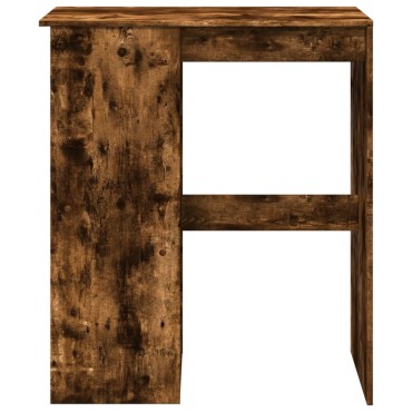 vidaXL Τραπέζι Μπαρ με Ράφια Δρυς 90x47,5x103,5cm Επεξεργ. Ξύλο 1 τεμ.