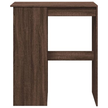 vidaXL Τραπέζι Μπαρ με Ράγες Καφέ Δρυς 90x47,5x103,5cm Επεξεργ. Ξύλο 1 τεμ.