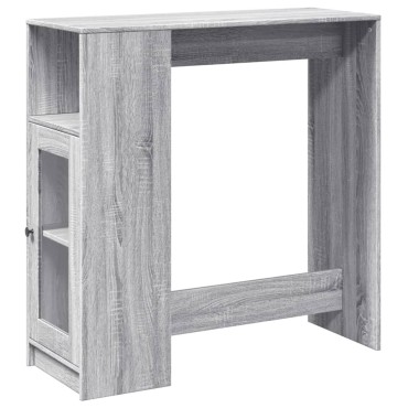 vidaXL Τραπέζι Μπαρ Γκρι Sonoma 101x40x103,5cm από Επεξεργ. Ξύλο 1 τεμ.