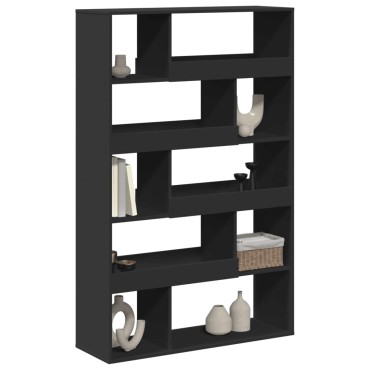 vidaXL Βιβλιοθήκη/Διαχωριστικό Χώρου Μαύρη 100x33x156,5cm Επεξ. Ξύλο 1 τεμ.