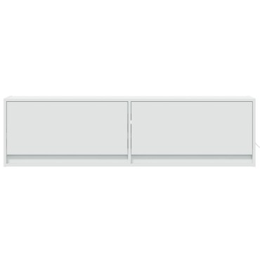 vidaXL Έπιπλο Τοίχου Τηλεόρασης με LED Λευκό 140x31x38cm