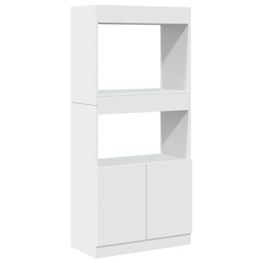vidaXL Ντουλάπι Λευκό 63x33x140cm από Επεξεργασμένο Ξύλο 1 τεμ.