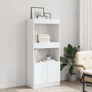 vidaXL Ντουλάπι Λευκό 63x33x140cm από Επεξεργασμένο Ξύλο 1 τεμ.