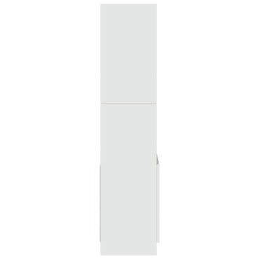 vidaXL Ντουλάπι Λευκό 63x33x140cm από Επεξεργασμένο Ξύλο 1 τεμ.