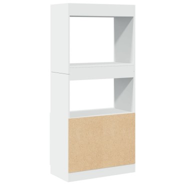 vidaXL Ντουλάπι Λευκό 63x33x140cm από Επεξεργασμένο Ξύλο 1 τεμ.