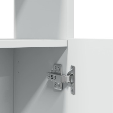 vidaXL Ντουλάπι Λευκό 63x33x140cm από Επεξεργασμένο Ξύλο 1 τεμ.