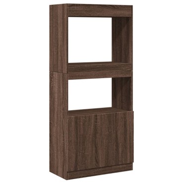 vidaXL Ντουλάπι Καφέ Δρυς 63x33x140cm από Επεξεργασμένο Ξύλο 1 τεμ.