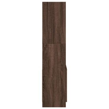 vidaXL Ντουλάπι Καφέ Δρυς 63x33x140cm από Επεξεργασμένο Ξύλο 1 τεμ.