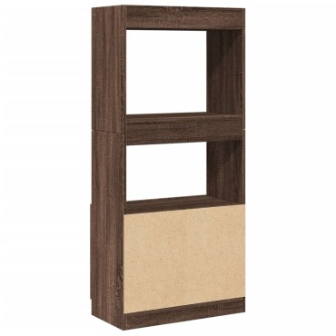 vidaXL Ντουλάπι Καφέ Δρυς 63x33x140cm από Επεξεργασμένο Ξύλο 1 τεμ.