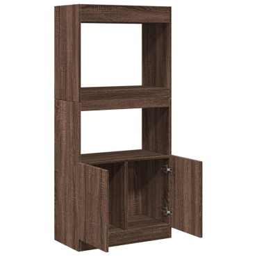 vidaXL Ντουλάπι Καφέ Δρυς 63x33x140cm από Επεξεργασμένο Ξύλο 1 τεμ.