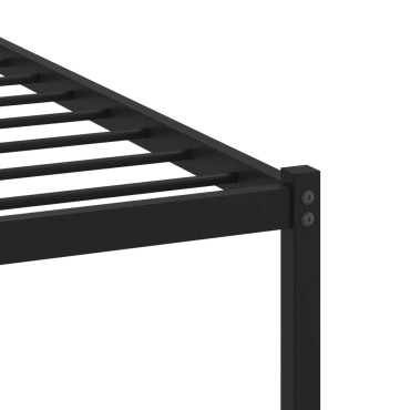 vidaXL Σκελετός Κρεβ. Χωρίς Στρώμα Sonoma Δρυς 90x190 εκ. Μεταλλικό