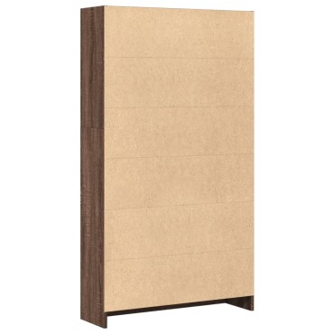vidaXL Βιβλιοθήκη Καφέ Δρυς 80x24x143cm από Επεξεργασμένο Ξύλο 1 τεμ.