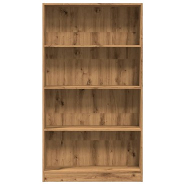 vidaXL Βιβλιοθήκη Αρτισιανή Δρυς 80x24x143cm από Επεξεργασμένο Ξύλο 1 τεμ.