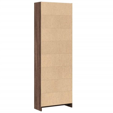 vidaXL Βιβλιοθήκη Καφέ Δρυς 60x24x176cm από Επεξεργασμένο Ξύλο 1 τεμ.