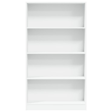 vidaXL Βιβλιοθήκη Λευκή 80x24x143cm από Επεξεργασμένο Ξύλο 1 τεμ.