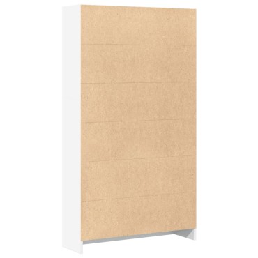 vidaXL Βιβλιοθήκη Λευκή 80x24x143cm από Επεξεργασμένο Ξύλο 1 τεμ.
