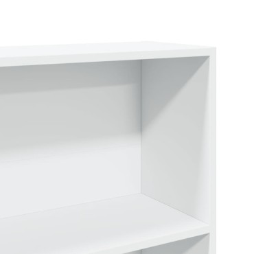 vidaXL Βιβλιοθήκη Λευκή 80x24x143cm από Επεξεργασμένο Ξύλο 1 τεμ.