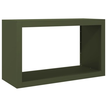 vidaXL Ράφι Καυσόξυλων Πράσινη 100x40x60 εκ. Ατσάλινο