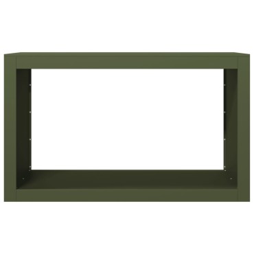 vidaXL Ράφι Καυσόξυλων Πράσινη 100x40x60 εκ. Ατσάλινο