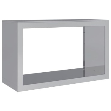 vidaXL Ράφι Καυσόξυλων 100x40x60 εκ. Γαλβανιζέ Ατσάλι
