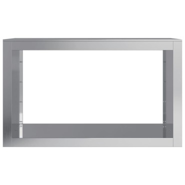vidaXL Ράφι Καυσόξυλων 100x40x60 εκ. Γαλβανιζέ Ατσάλι