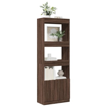 vidaXL Ντουλάπι Καφέ Δρυς 63x33x180cm από Επεξεργασμένο Ξύλο 1 τεμ.