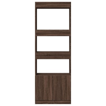 vidaXL Ντουλάπι Καφέ Δρυς 63x33x180cm από Επεξεργασμένο Ξύλο 1 τεμ.