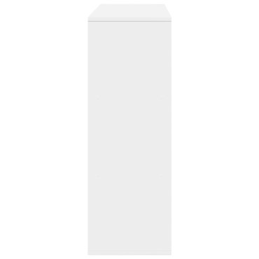 vidaXL Διαχωριστικό Χώρου-Βιβλιοθήκη Λευκό 100x33x94,5cm Επεξ. Ξύλο 1 τεμ.