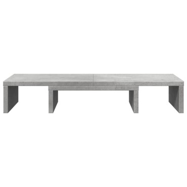 vidaXL Βάση Οθόνης Ρυθμιζ. Γκρι Σκυρ. 60x24x10,5 εκ. Επεξεργ. Ξύλο