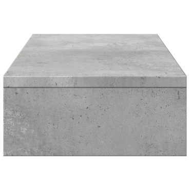 vidaXL Βάση Οθόνης Ρυθμιζ. Γκρι Σκυρ. 60x24x10,5 εκ. Επεξεργ. Ξύλο