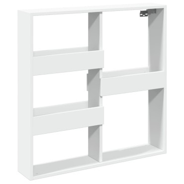vidaXL Ντουλάπι Τοίχου Λευκό 80x15x80cm από Επεξεργασμένο Ξύλο 1 τεμ.