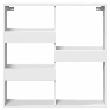 vidaXL Ντουλάπι Τοίχου Λευκό 80x15x80cm από Επεξεργασμένο Ξύλο 1 τεμ.