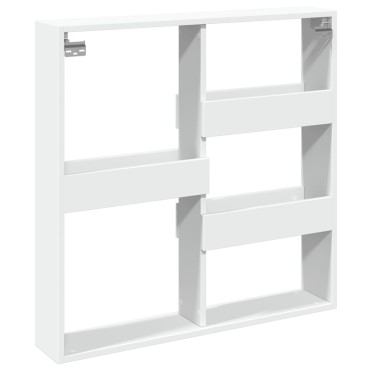 vidaXL Ντουλάπι Τοίχου Λευκό 80x15x80cm από Επεξεργασμένο Ξύλο 1 τεμ.