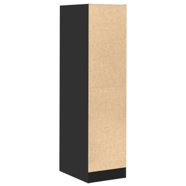 vidaXL Συρταριέρα Γενικής Χρήσης Μαύρο 30x41x118cm Επεξ. Ξύλο 1 τεμ.