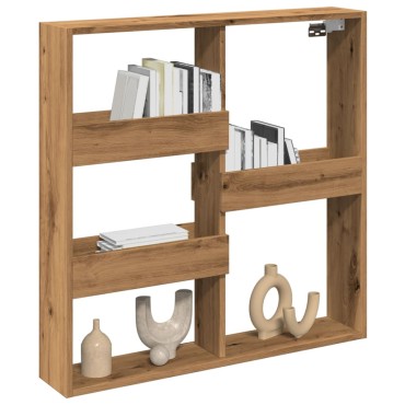 vidaXL Ντουλάπι Τοίχου Αρτισιανή Δρυς 80x15x80cm Επεξεργασμένο Ξύλο 1 τεμ.