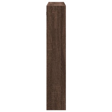 vidaXL Ντουλάπι Τοίχου Καφέ Δρυς 80x15x80cm Επεξεργασμένο Ξύλο 1 τεμ.