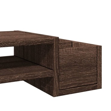 vidaXL Βάση Οθόνης με Αποθ. Καφέ Δρυς 100x27x15 εκ. Επεξεργ. Ξύλο