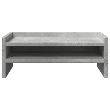 vidaXL Βάση Οθονών Γκρι του Σκυροδέματος 42x24x16 εκ. από Επεξ. Ξύλο