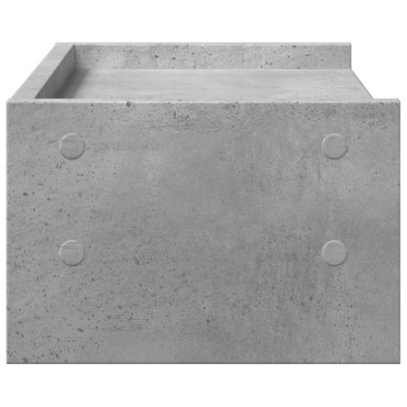vidaXL Βάση Οθονών Γκρι του Σκυροδέματος 42x24x16 εκ. από Επεξ. Ξύλο