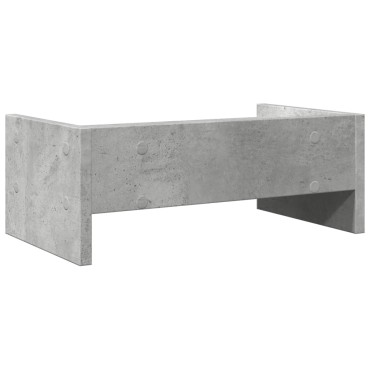 vidaXL Βάση Οθονών Γκρι του Σκυροδέματος 42x24x16 εκ. από Επεξ. Ξύλο