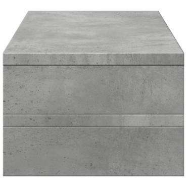 vidaXL Βάση Οθονών Γκρι του Σκυροδέματος 54x22x15 εκ. από Επεξ. Ξύλο