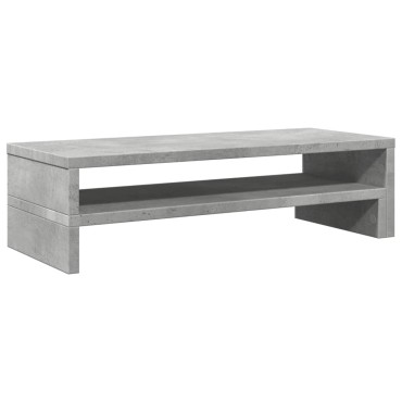 vidaXL Βάση Οθονών Γκρι του Σκυροδέματος 54x22x15 εκ. από Επεξ. Ξύλο